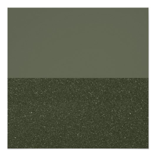 Horizon Noise Moss Green Poster - Anpassbar (Vorderseite)