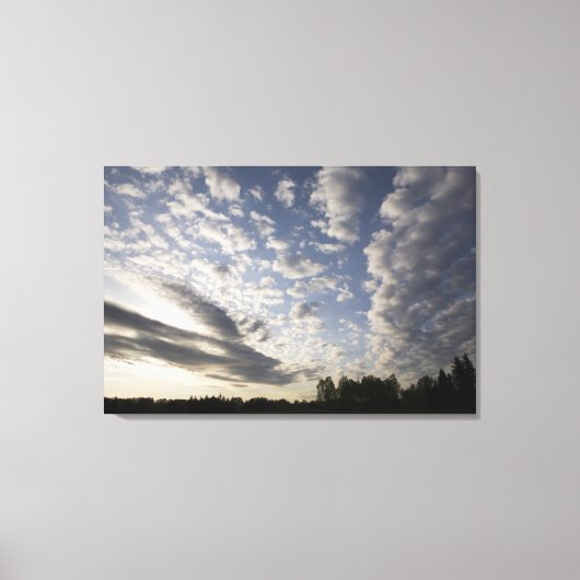Horizon Sky View mit Wolken Leinwanddruck (Vorderseite)
