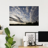 Horizon Sky View mit Wolken Poster (Heimbüro)