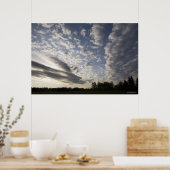 Horizon Sky View mit Wolken Poster (Küche)