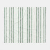 Horizon Stripes grün Fleecedecke (Vorderseite (Horizontal))