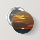 Horizon Sunset farbenfrohe Seascape-Fotografie Button (Vorne & Hinten)