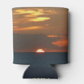 Horizon Sunset farbenfrohe Seascape-Fotografie Dosenkühler (Rückseite)