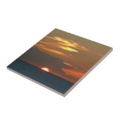 Horizon Sunset farbenfrohe Seascape-Fotografie Fliese (Seite)