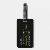 Horizon Sunset farbenfrohe Seascape-Fotografie Gepäckanhänger (Rückseite vertikal)