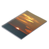 Horizon Sunset farbenfrohe Seascape-Fotografie Notizblock (Linke Seite)