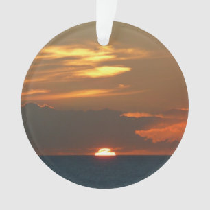 Horizon Sunset farbenfrohe Seascape-Fotografie Ornament