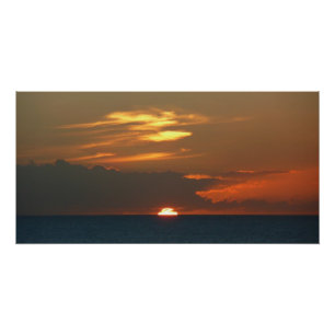 Horizon Sunset farbenfrohe Seascape-Fotografie Poster