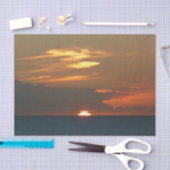 Horizon Sunset farbenfrohe Seascape-Fotografie Seidenpapier (Handwerk)