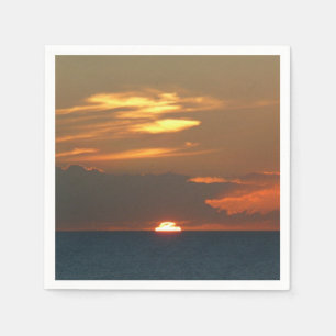 Horizon Sunset farbenfrohe Seascape-Fotografie Serviette