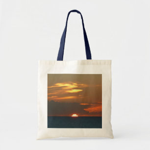Horizon Sunset farbenfrohe Seascape-Fotografie Tragetasche