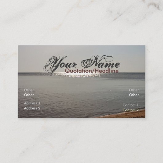 Horizon Waves Business Card Visitenkarte (Vorderseite)