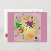 Horizons Abstrakt SF Art Postkarte (Vorne/Hinten)