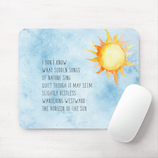 Horizont des Sonnengedichts Mousepad (Mit Mouse)