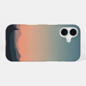 Horizont Doux Vintage iPhone 16 Hülle (Rückseite (Horizontal))