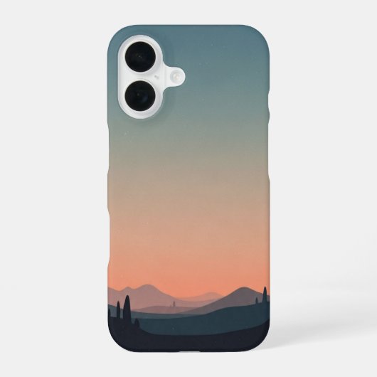 Horizont Doux Vintage iPhone 16 Hülle (Rückseite)