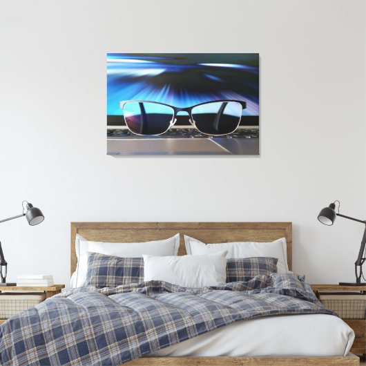Horizont durch Brille Leinwanddruck (Insitu (Schlafzimmer))