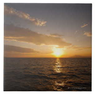 Horizont Griechenlands, Ägäisches Meer am Fliese