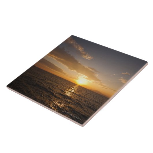 Horizont Griechenlands, Ägäisches Meer am Fliese (Seite)