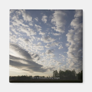 Horizont-Himmel-Ansicht mit Wolken Magnet