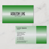 Horizont-Linie - Mittelgrün Visitenkarte (Vorne/Hinten)