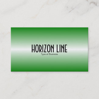 Horizont-Linie - Mittelgrün Visitenkarte
