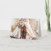 Horizont-schneidende Liebe für die Western-Braut Karte (Vorderseite)