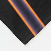 Horizont Sonnenuntergang, Muster Fleecedecke (Ecke)