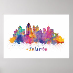 Horizont von Atlanta Poster