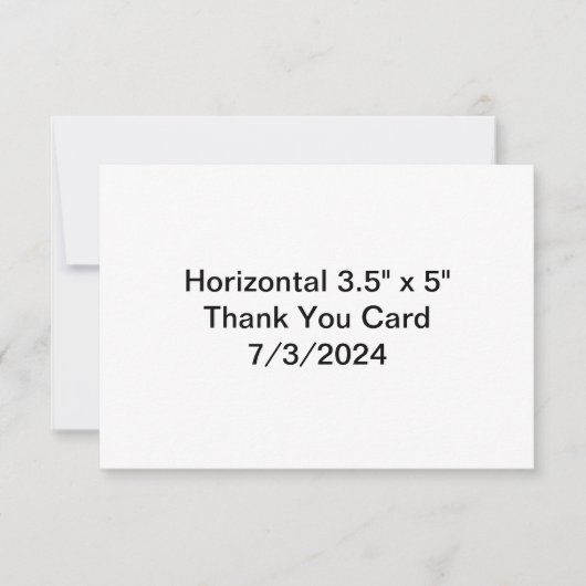 Horizontal 3.5" x 5" Danke Karte 7/3/2024 (Vorderseite)