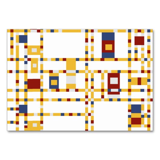 Horizontal 3,5" x 5" Tablecard, Basic Tischnummer (Rückseite)