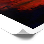 Horizontal Abstrakte Quadrate Art Print Poster (Ecke)