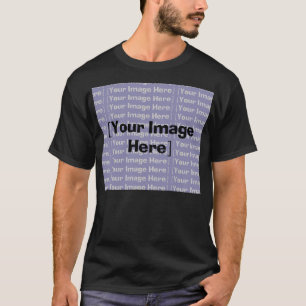 Horizontal anpassbarer dunkler T - Shirt