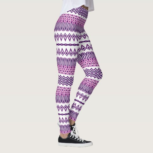 Horizontal bedruckte Leggings (Rechts)