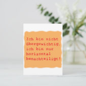 horizontal benachtei postkarte (Stehend Vorderseite)