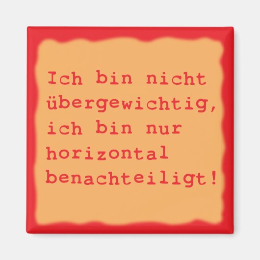 horizontal benachteiligt magnet (Vorne)
