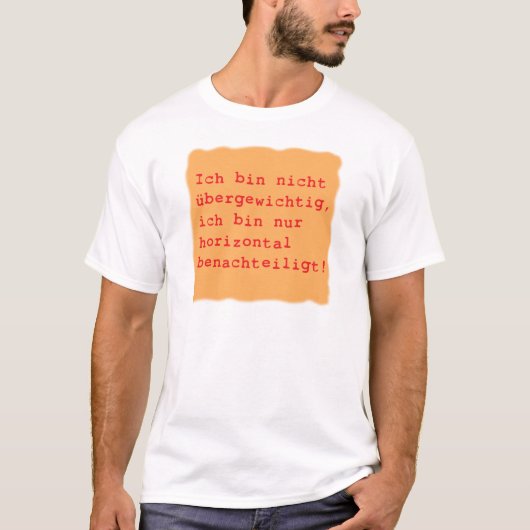 horizontal benachteiligt T-Shirt (Vorderseite)