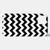 Horizontal Black und White Zigzag Case-Mate iPhone Hülle (Rückseite (Horizontal))