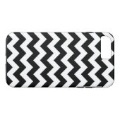 Horizontal Black & White Zigzag iPhone 8 Plus Fall Case-Mate iPhone Hülle (Rückseite (Horizontal))