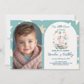 Horizontal Celestial 1. Geburtstag Party Einladung (Vorderseite)