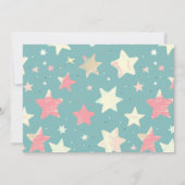 Horizontal Celestial 1. Geburtstag Party Einladung (Rückseite)