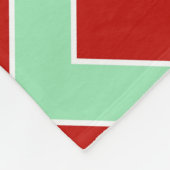Horizontal Christmas Zigzag Fleecedecke (Ecke)