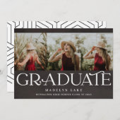 Horizontal Drei-Foto-Abschluss-Kopfbrett Ankündigung (Vorne/Hinten)