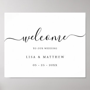 Horizontal-Elegant-Script-Hochzeitskalligraphie Poster