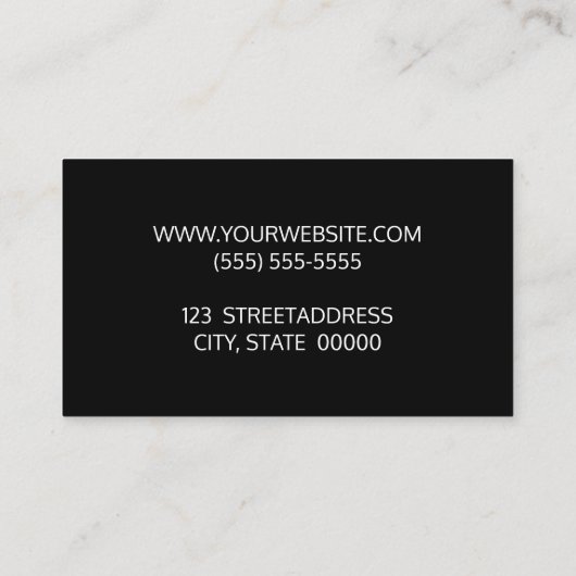 Horizontal Foto Baby Fotograf Moderner Minimal Visitenkarte (Rückseite)