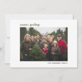 Horizontal Foto Weihnachten Grün kariert Happy (Vorderseite)