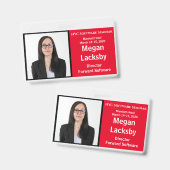 Horizontal für benutzerdefinierte Foto-ID-Ereignis Ausweis (Vorder- & Rückseite)