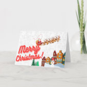 Horizontal geflochtene Weihnachtskarten Karte (Vorderseite)