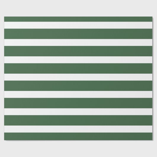 Horizontal gestreift, grün und weiß klassisch geschenkpapier (Flach)