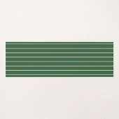 Horizontal gestreift, grün und weiß yogamatte (Rückseite (Horizontal))